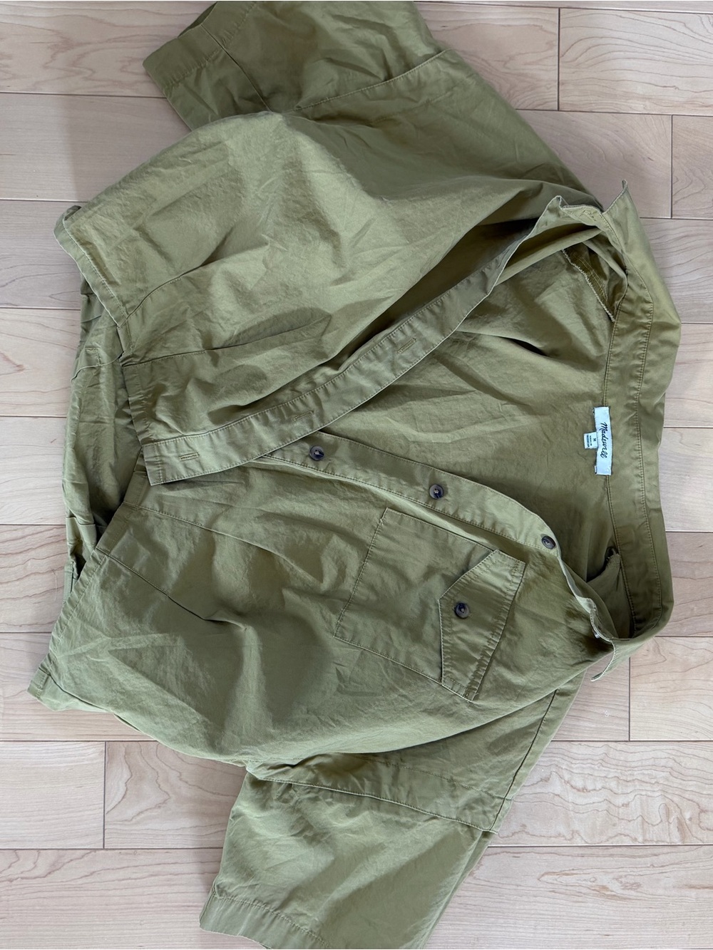 Madewell Olive Green Military-Style Field Jacket